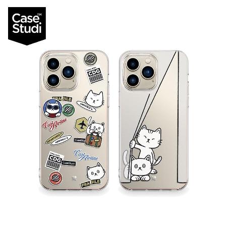 CaseStudi Cast iPhone 15 Pro Max 6.7吋 立體貓咪透明防摔保護殼(支援MagSafe)✿80D024